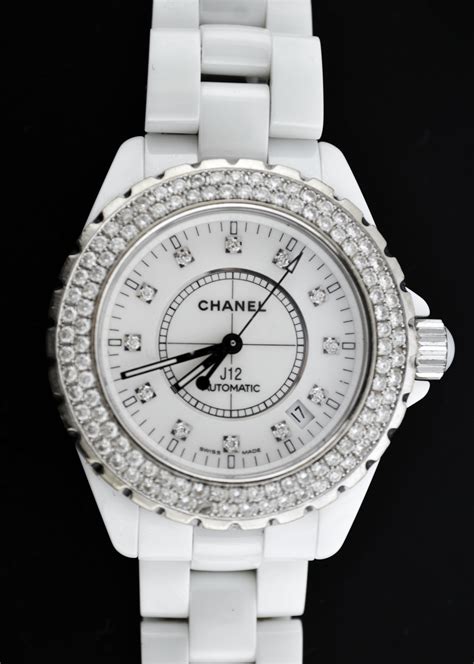 j12 diamonds chanel watch|Chanel j12 diamond bezel.